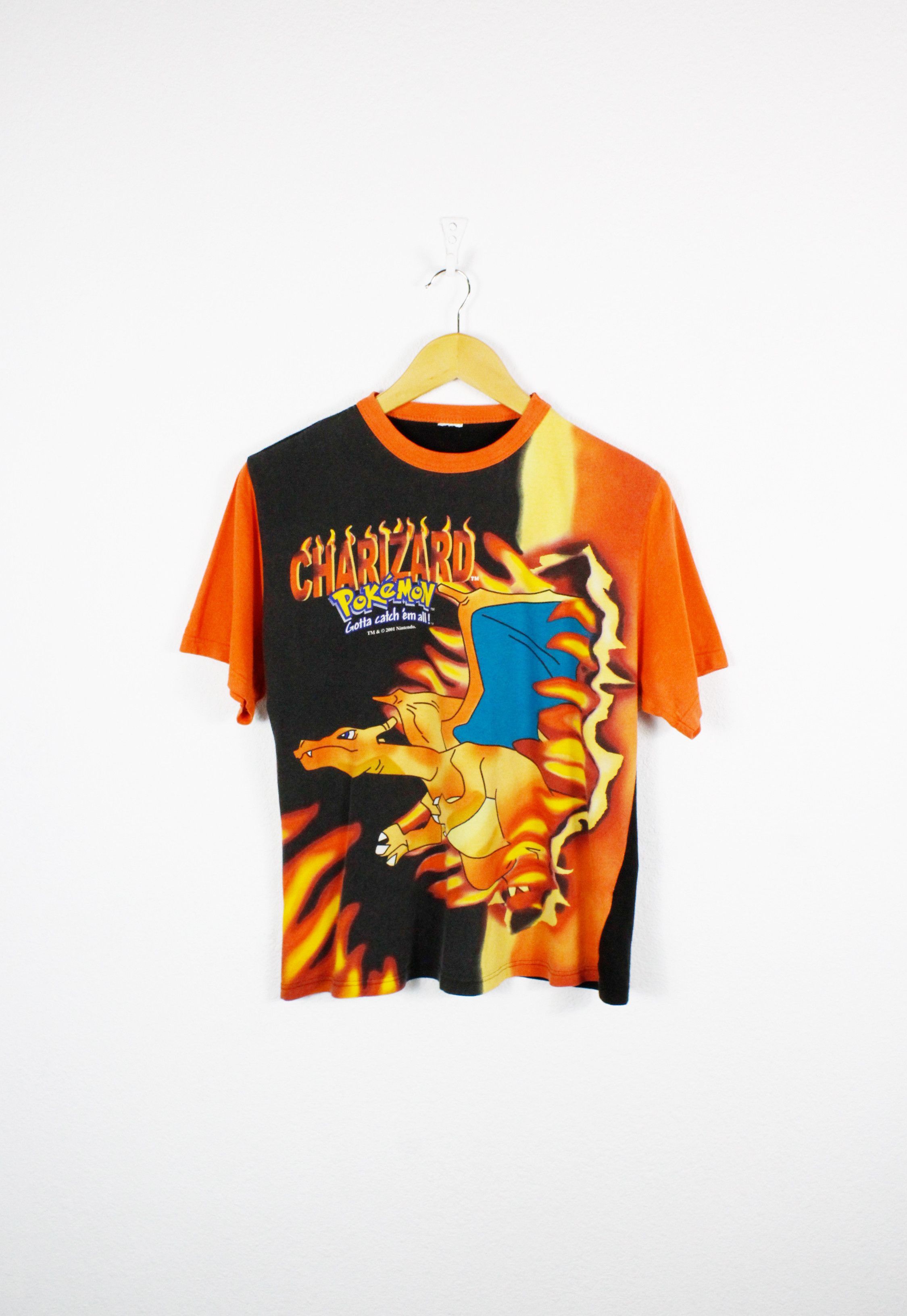 Pokemon Vintage Pokemon Charizard Nintendo 3D Graphic Print Tee Y2K Size US S / EU 44-46 / 1 - 1 Thumbnail