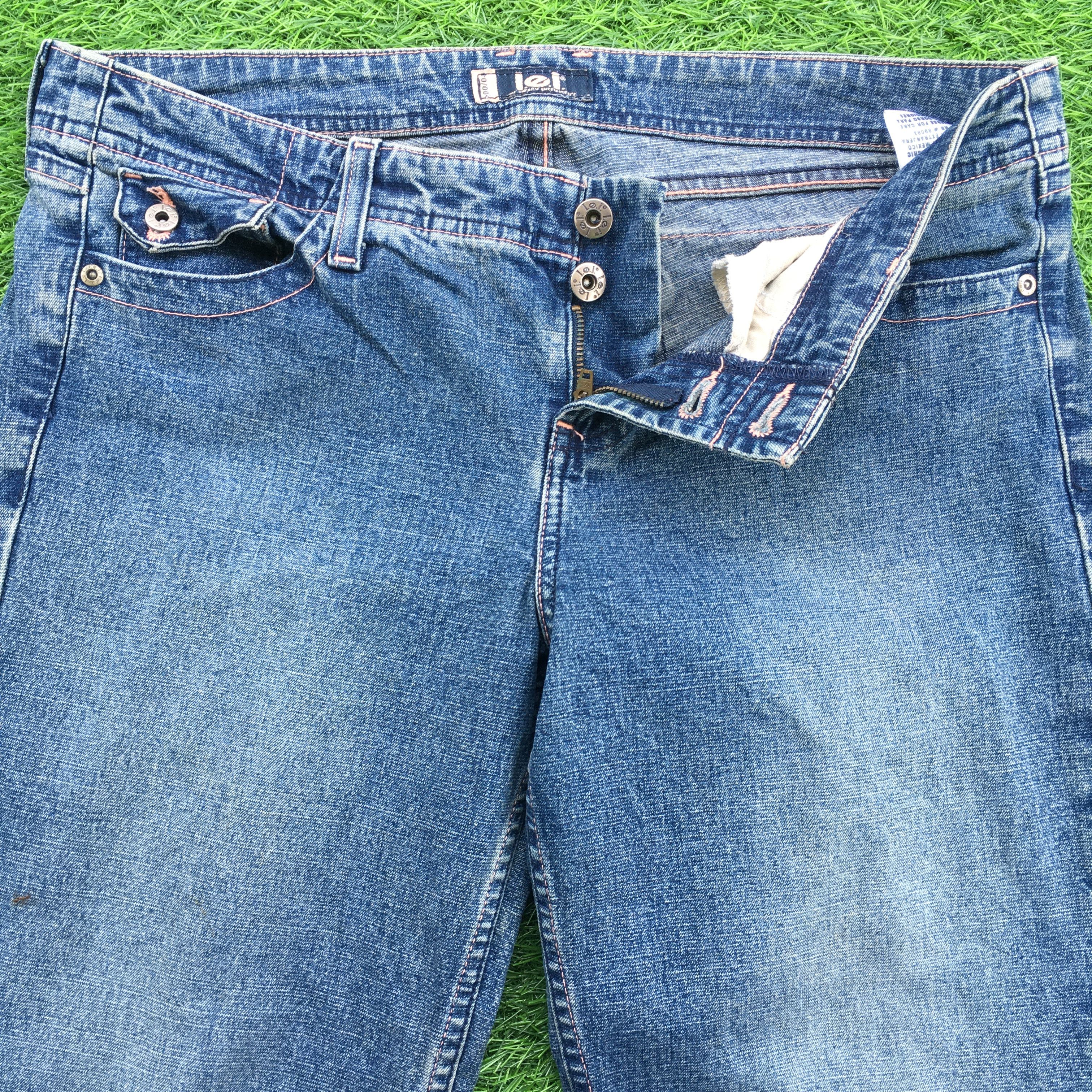 Designer × Jean Y2K Low Rise Distressed Flare Jeans D-965 Size 31" - 3 Thumbnail