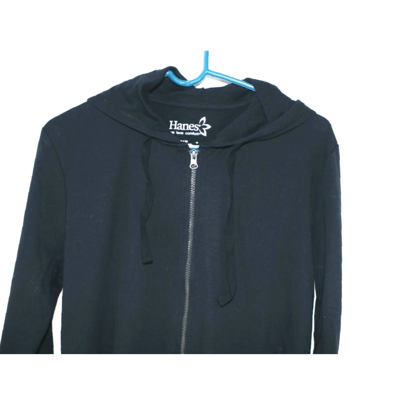 Hanes Hanes Women's Sports Hoodie Jacket Size M Black Full Zip Activewear Long Sleeve Size M / US 6-8 / IT 42-44 - 3 Thumbnail