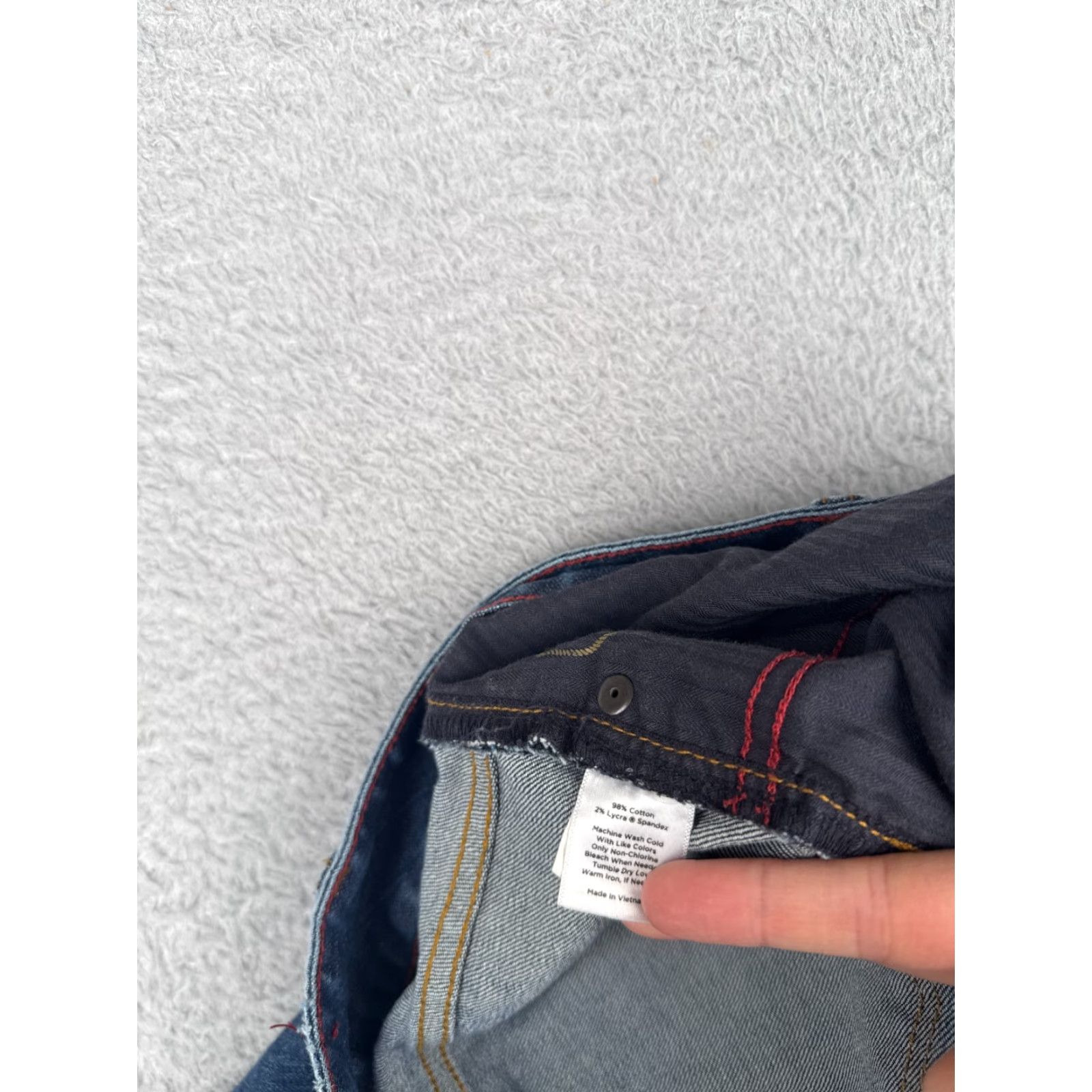 Talbots Talbots Jeans Womens 14W Blue Denim Capri Crop 34x23 Mid 8.5-10.5 in Cotton Blend Button Zip Pockets Logo 5-Pocket Regular 23 in Inseam Size 36" / US 14 / IT 50 - 7 Thumbnail