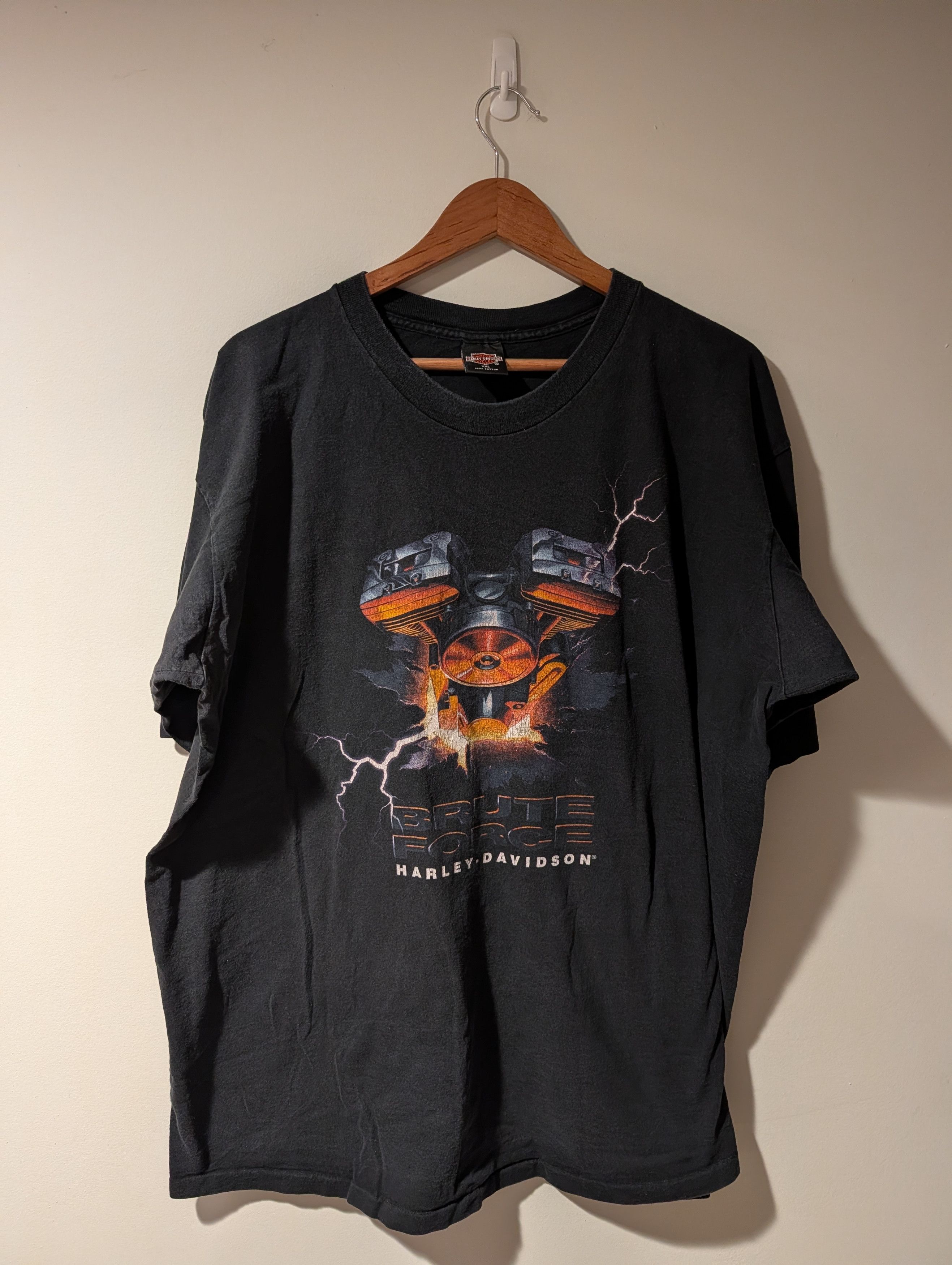 Harley Davidson VTG Harley Davidson Brute Force Staten NY T-Shirt Lombardi’s Size US XXL / EU 58 / 5 - 1 Thumbnail