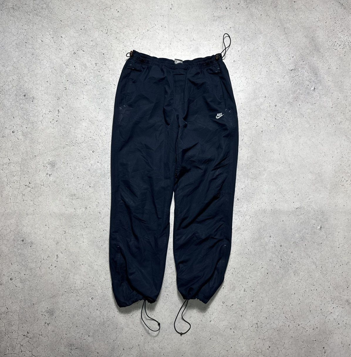 Nike Nike Vintage Nylon Baggy Track Pants Swoosh Drill Y2K Size US 34 / EU 50 - 1 Thumbnail