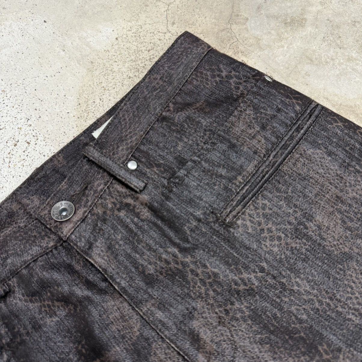 semanticdesign Wide Flare Y2K Semantic Design Snakeskin Tornado Style Pants Size US 30 / EU 46 - 9 Thumbnail