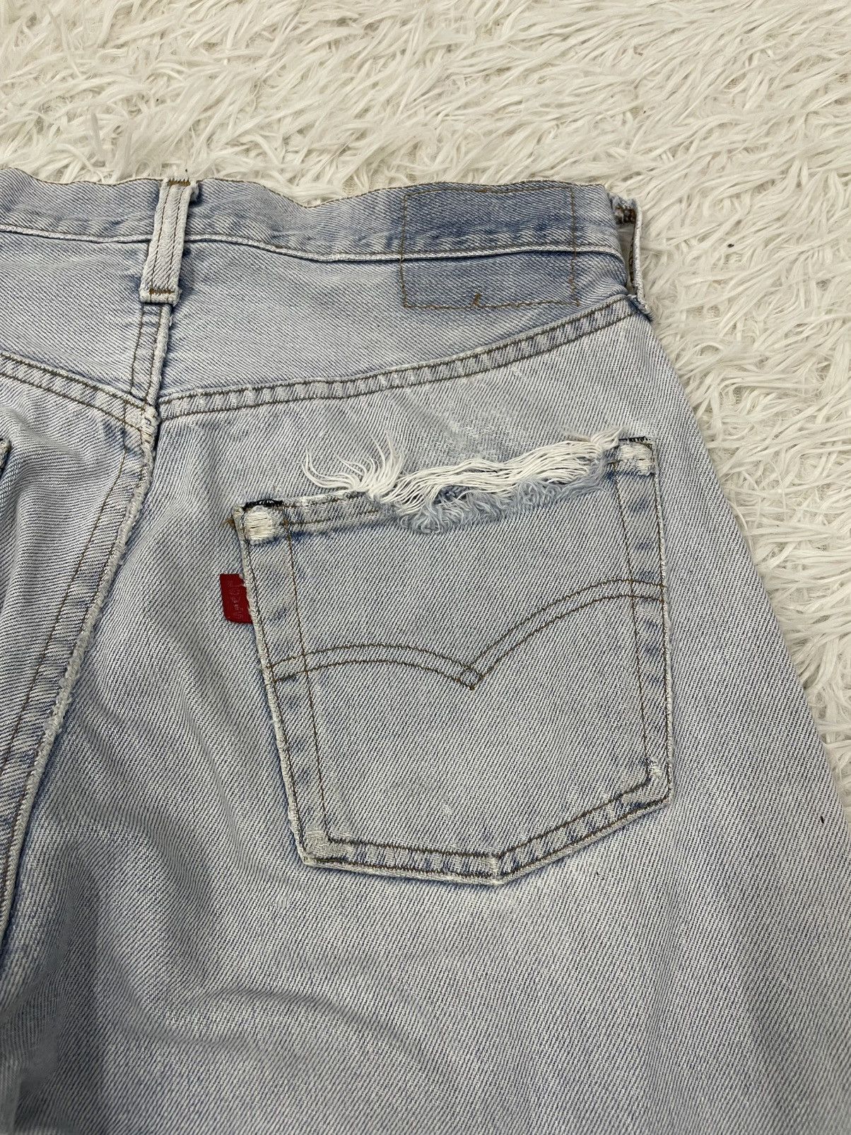 Levi's Vintage Levis 501 Denim Selfedge Pants Button No 524 Size US 28 / EU 44 - 10 Thumbnail