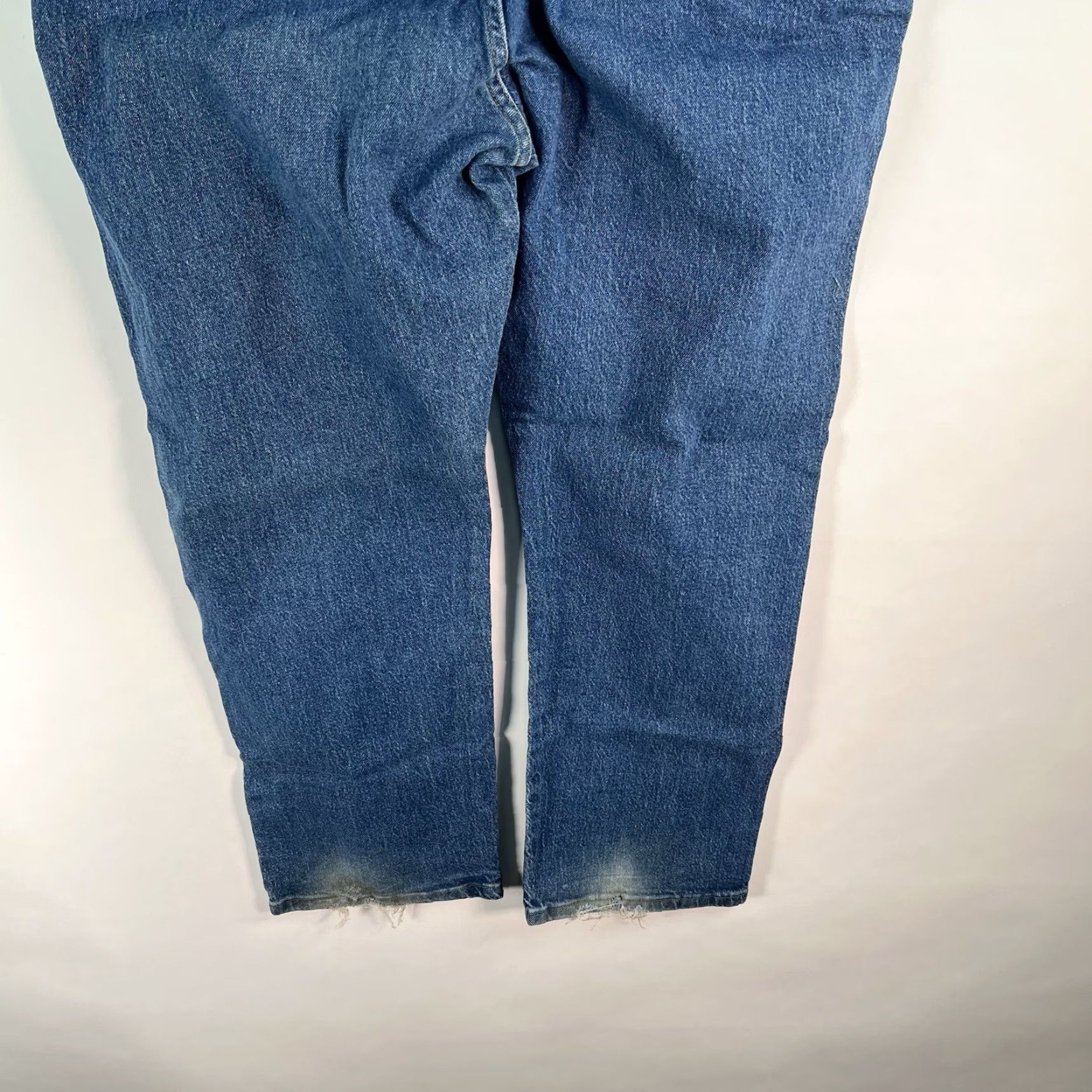 Wrangler VINTAGE Wrangler Regular Fit Straight Denim Jean Men’s Size 46 X 30 Blue - Wrangler Jeans, Denim, 5-Pocket, Regular, 46, 30, Blue, Men's Jeans Size US 30 / EU 46 - 7 Thumbnail