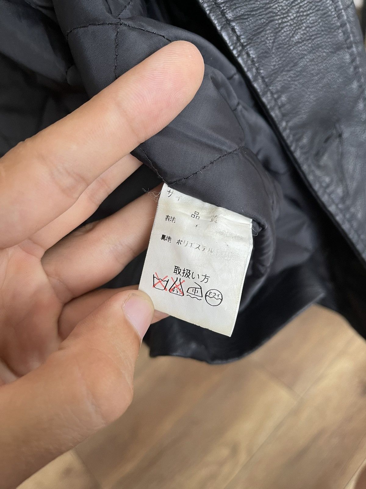 Japanese Brand A.A.R Yohji Yamamoto Vintage Leather Jacket Japan 90s Size US L / EU 52-54 / 3 - 15 Thumbnail