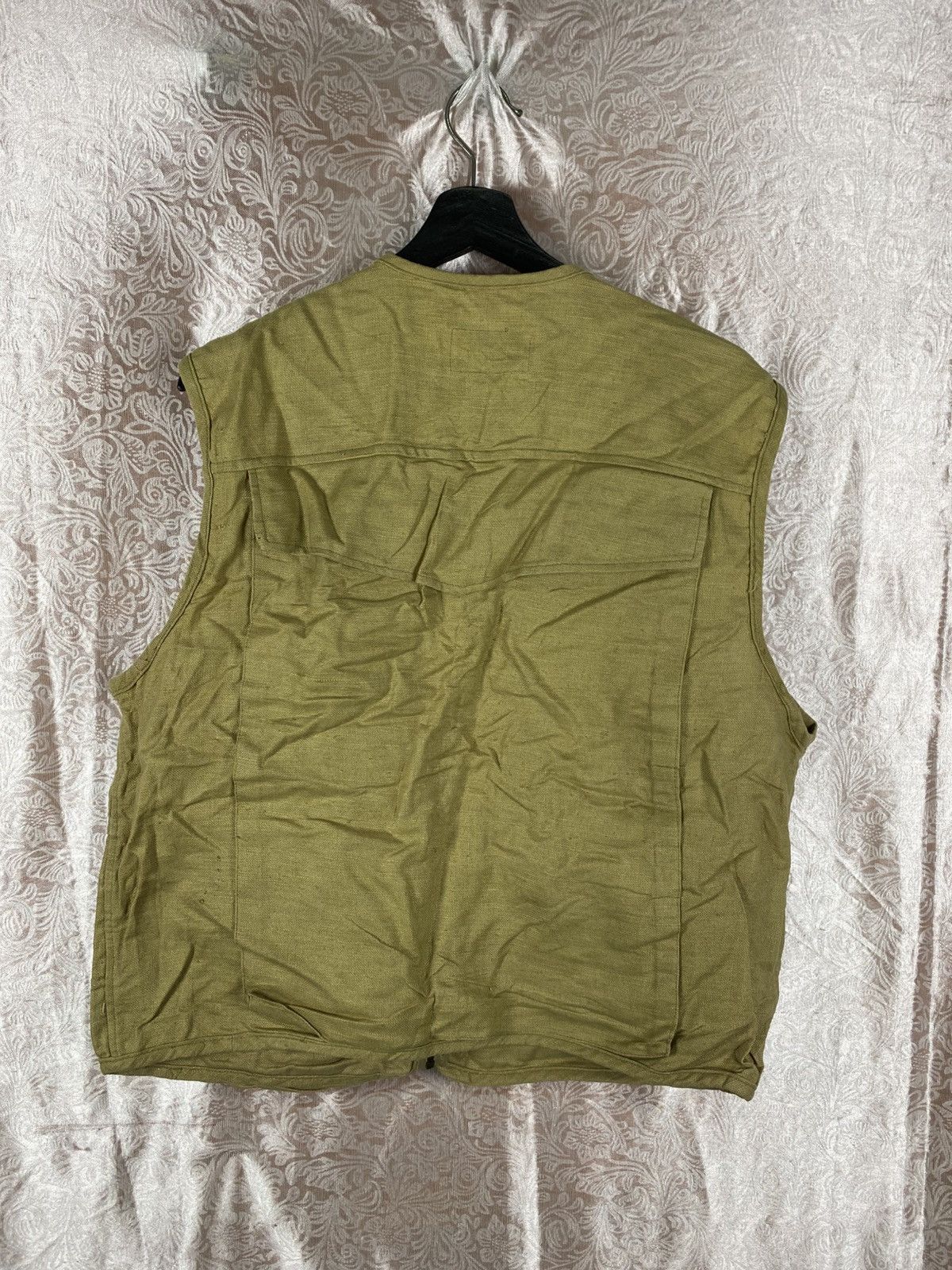 Japanese Brand Vintage MUW Company Khaki Vest Multi Pocket Fishing Outdoor Size US L / EU 52-54 / 3 - 11 Thumbnail