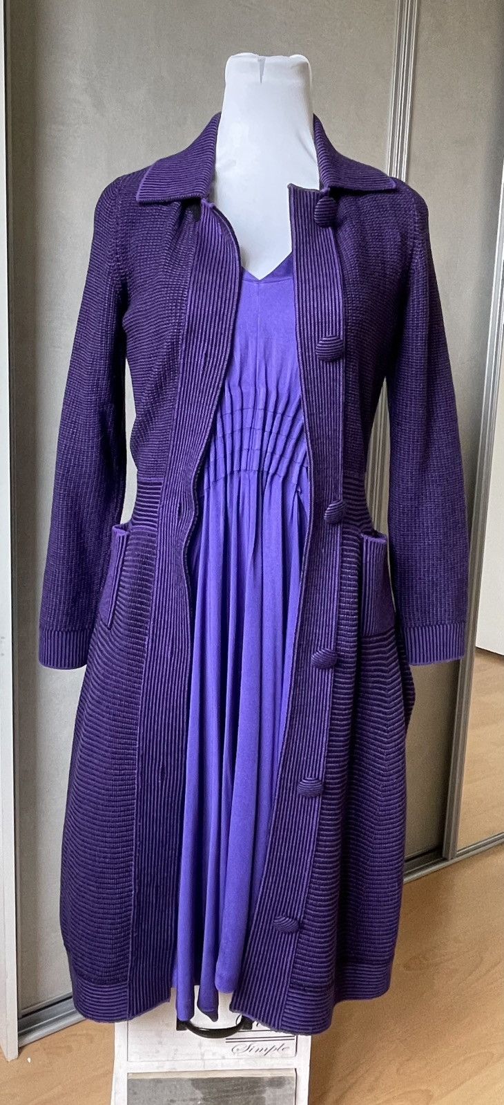 Dior CHRISTIAN DIOR SET DRESS AND LONG JACKET Size S / US 4 / IT 40 - 1 Thumbnail