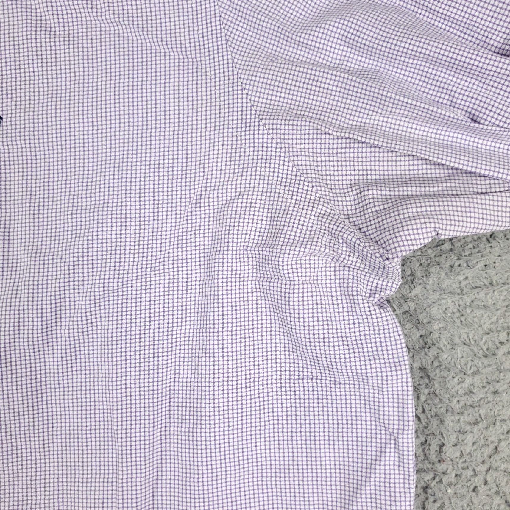 Ralph Lauren Ralph Lauren Dress Shirt Mens 18 Purple Check Long Sleeve Button-Up Regular Fit Size 48R - 5 Thumbnail