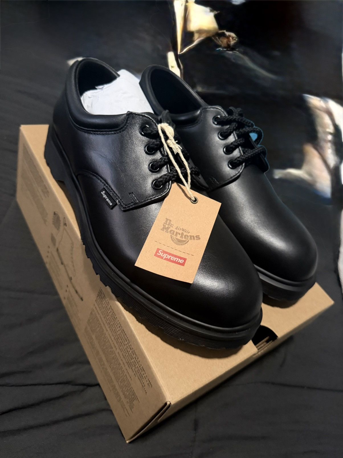 Dr. Martens × Supreme Supreme x Dr. Martens 1461 3-Eye Black SS24