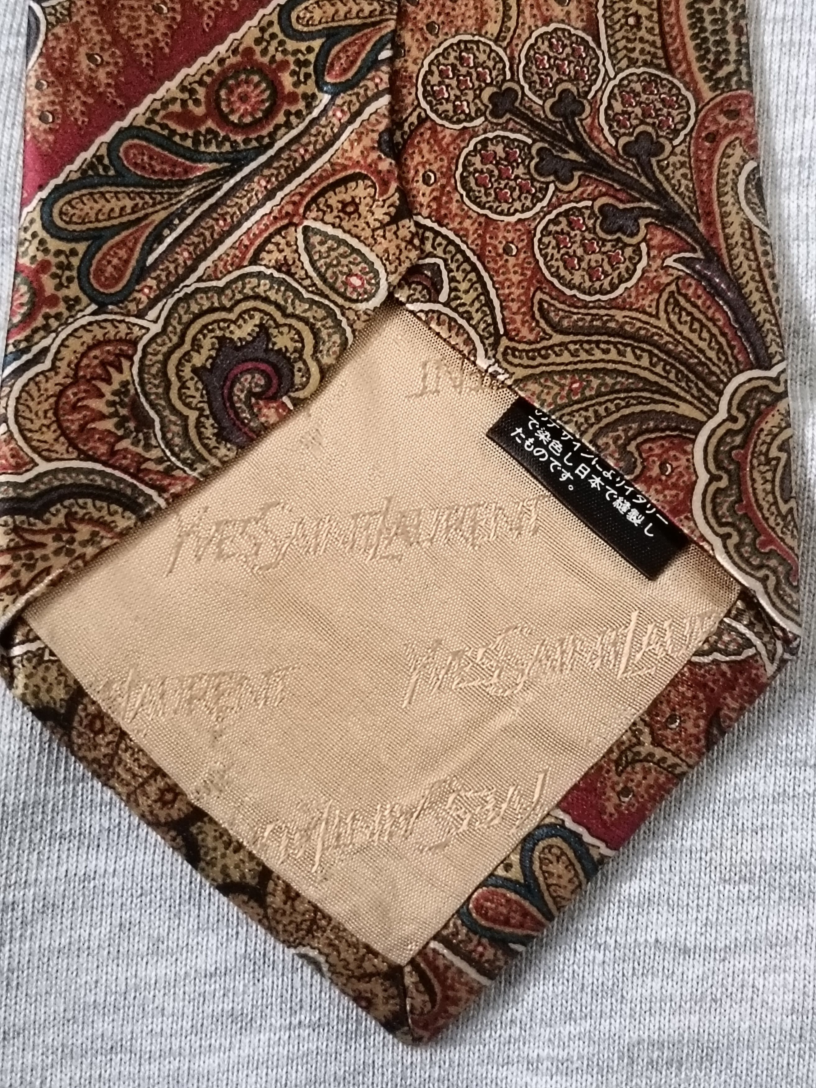 Yves Saint Laurent Yves saint Laurent paisley silk tie Size ONE SIZE - 5 Thumbnail