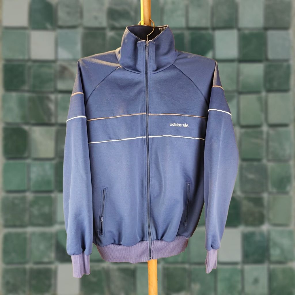 Adidas VINTAGE Adidas Track Jacket XL Blue Mens XL Adult 70s Trefoil Track Top Jacket Size XL Size US XL / EU 56 / 4 - 1 Thumbnail