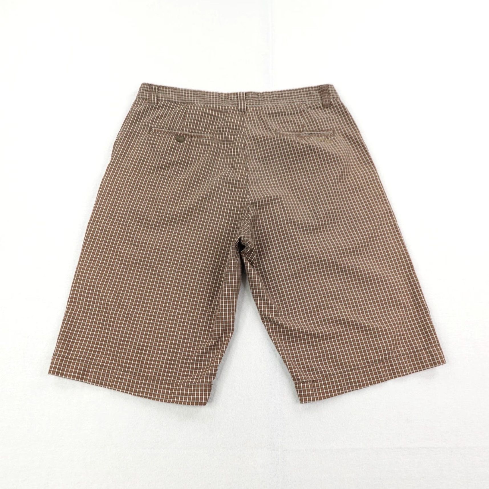 Billabong Billabong Shorts Mens 32 Brown White Plaid Chino Skateboarding Skate Surf Skater Size US 32 / EU 48 - 4 Thumbnail