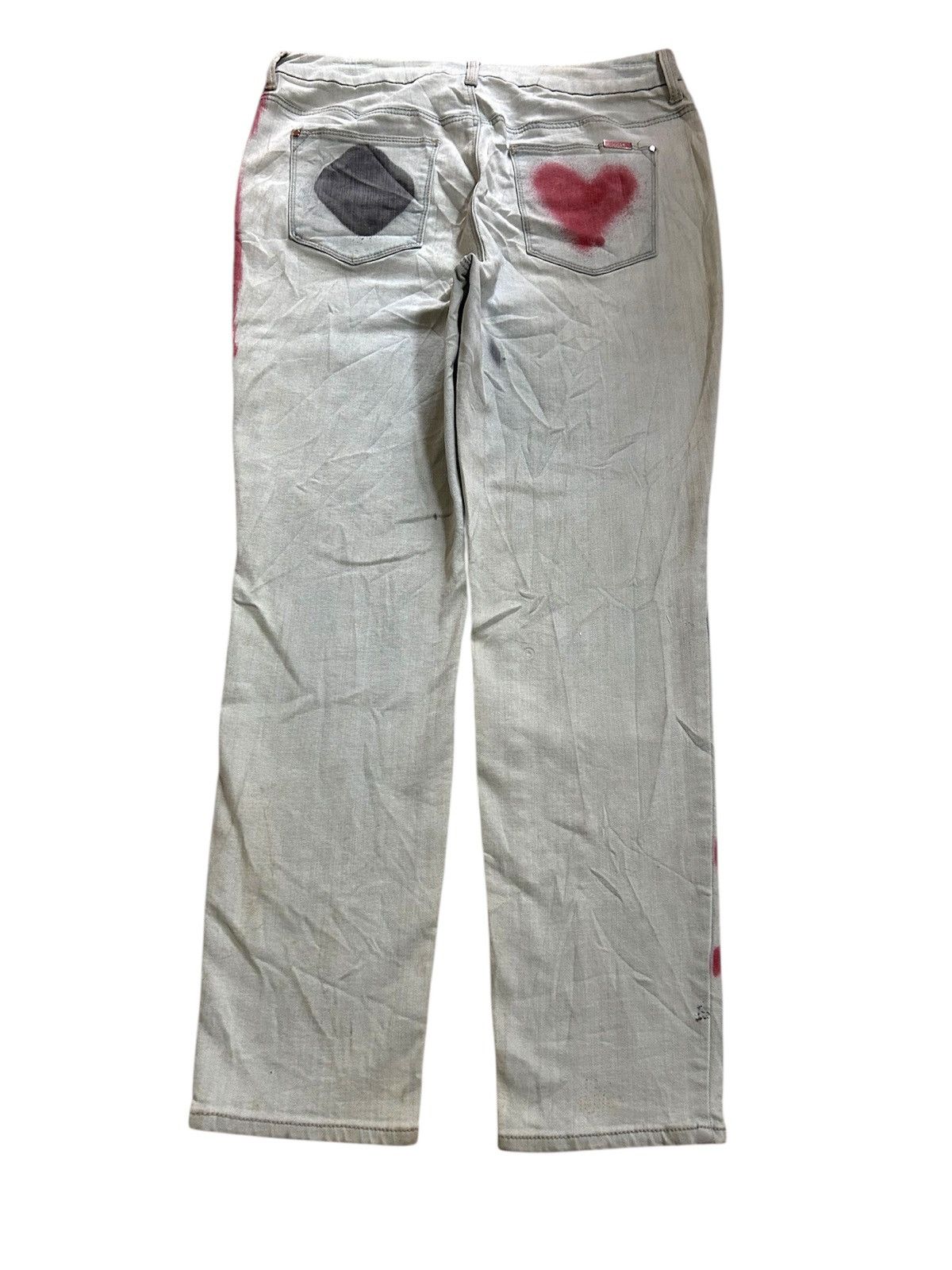 Chicos × Vintage SO SLIMMING by CHICO'S Street Punk Art Style Denim Size US 32 / EU 48 - 2 Thumbnail