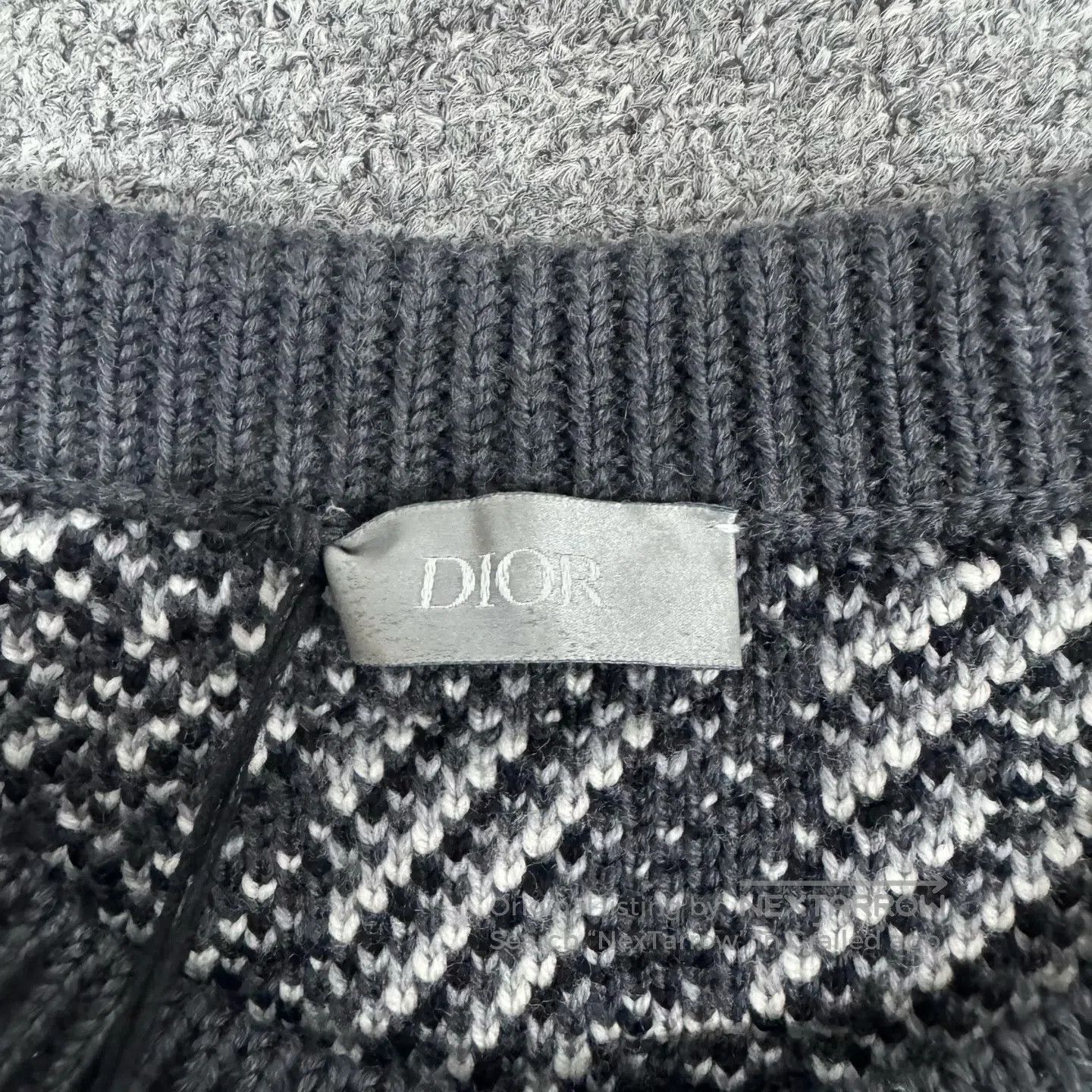 Dior Dior Old Age Geometry jacquard Knitted sweater| Size S / US 4 / IT 40 - 6 Thumbnail