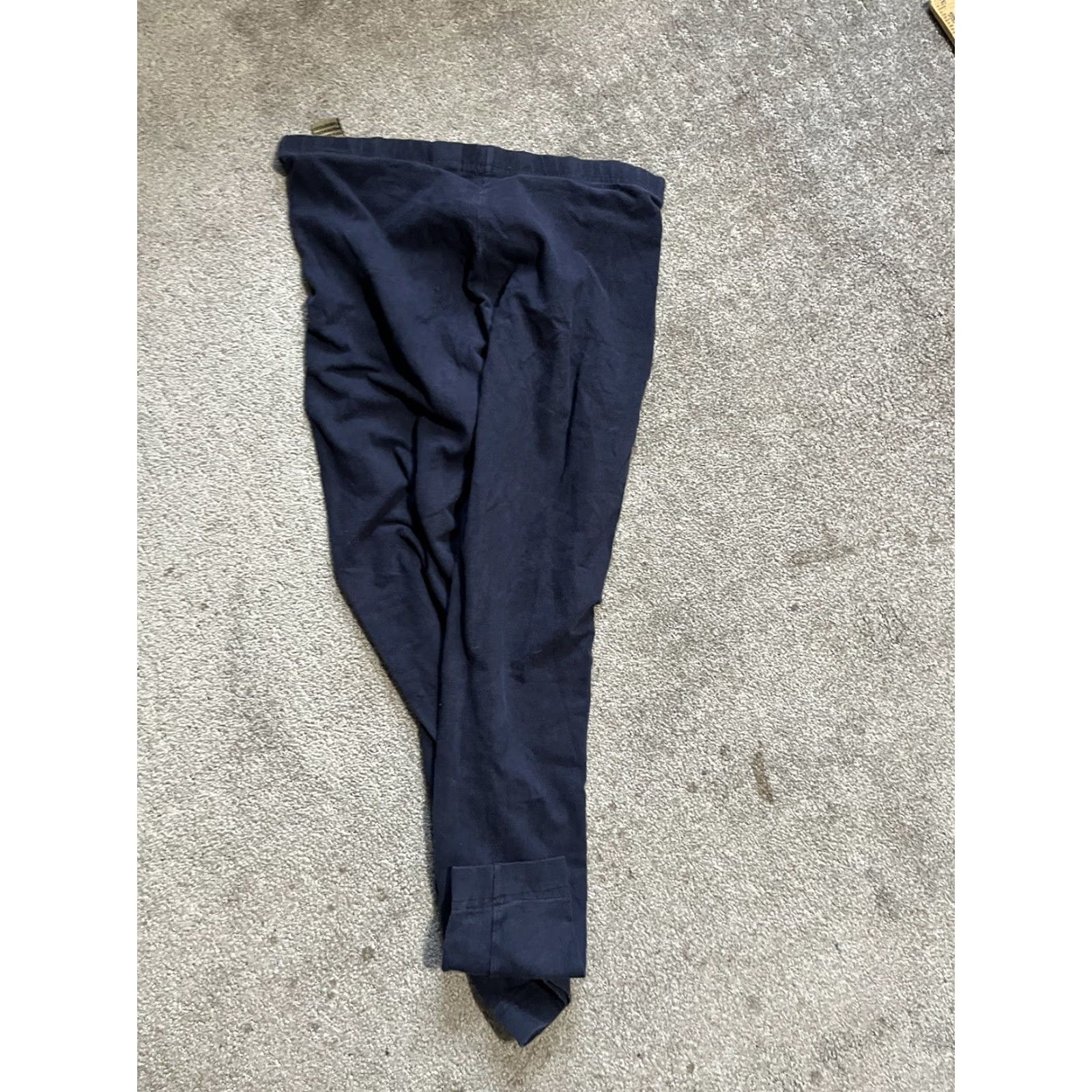 Calvin Klein Calvin Klein Leggings Solid Waistband Medium Navy Blue M Women Casual Stretch Pant/Leggings Size 32" / US 10 / IT 46 - 3 Thumbnail