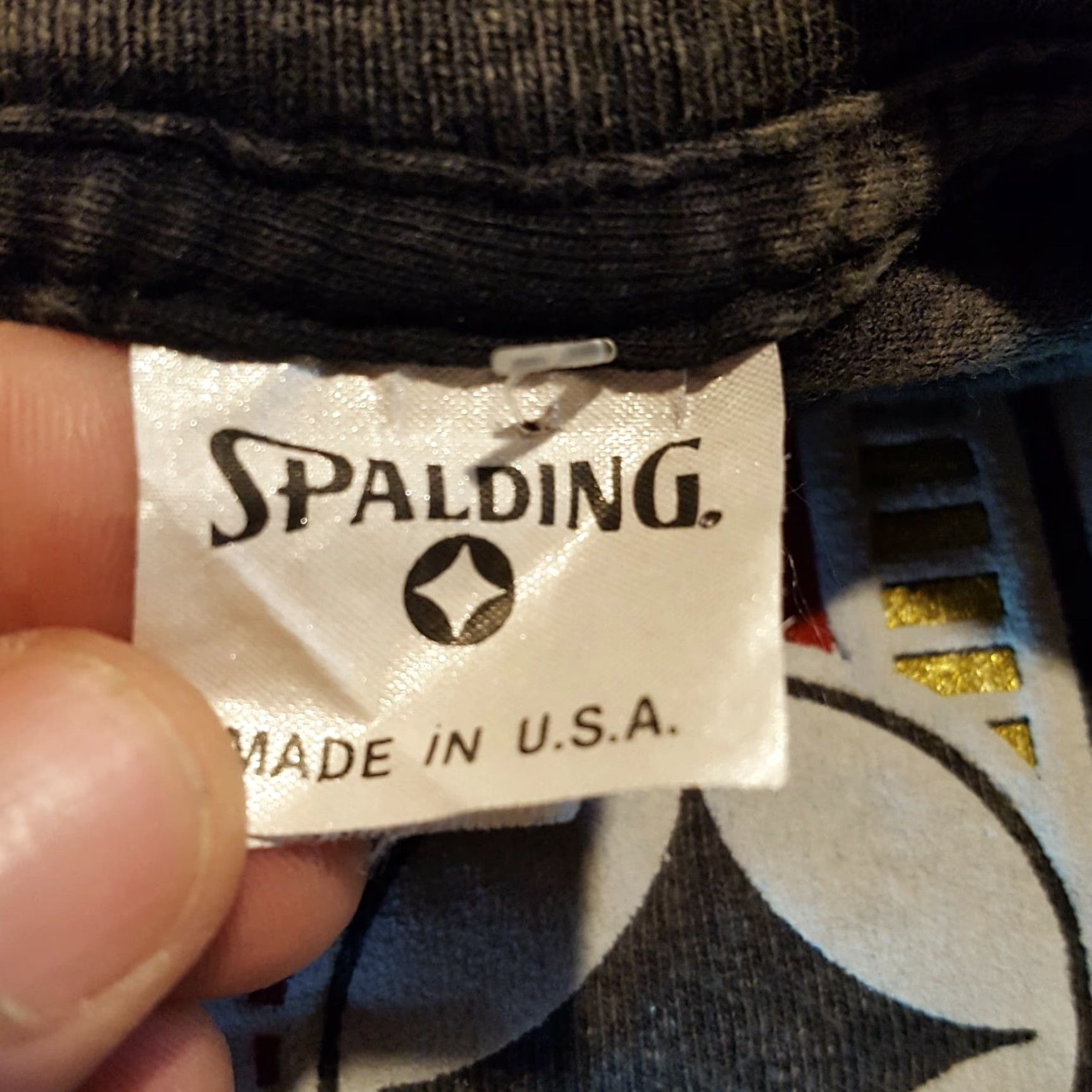 Spalding VINTAGE Spalding Gray Acid Dye Men's M Puff Print Baseball T Shirt Size US M / EU 48-50 / 2 - 7 Thumbnail