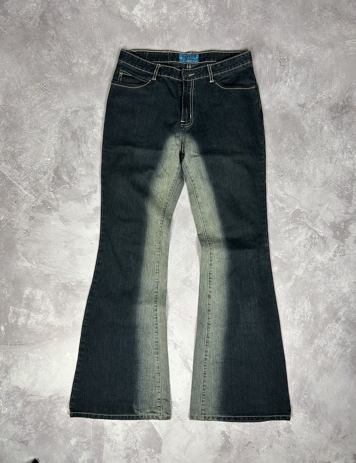 Vintage y2k Smarten Flared Jeans Vintage sz 30x34 90s RARE Size US 30 / EU 46 - 1 Thumbnail