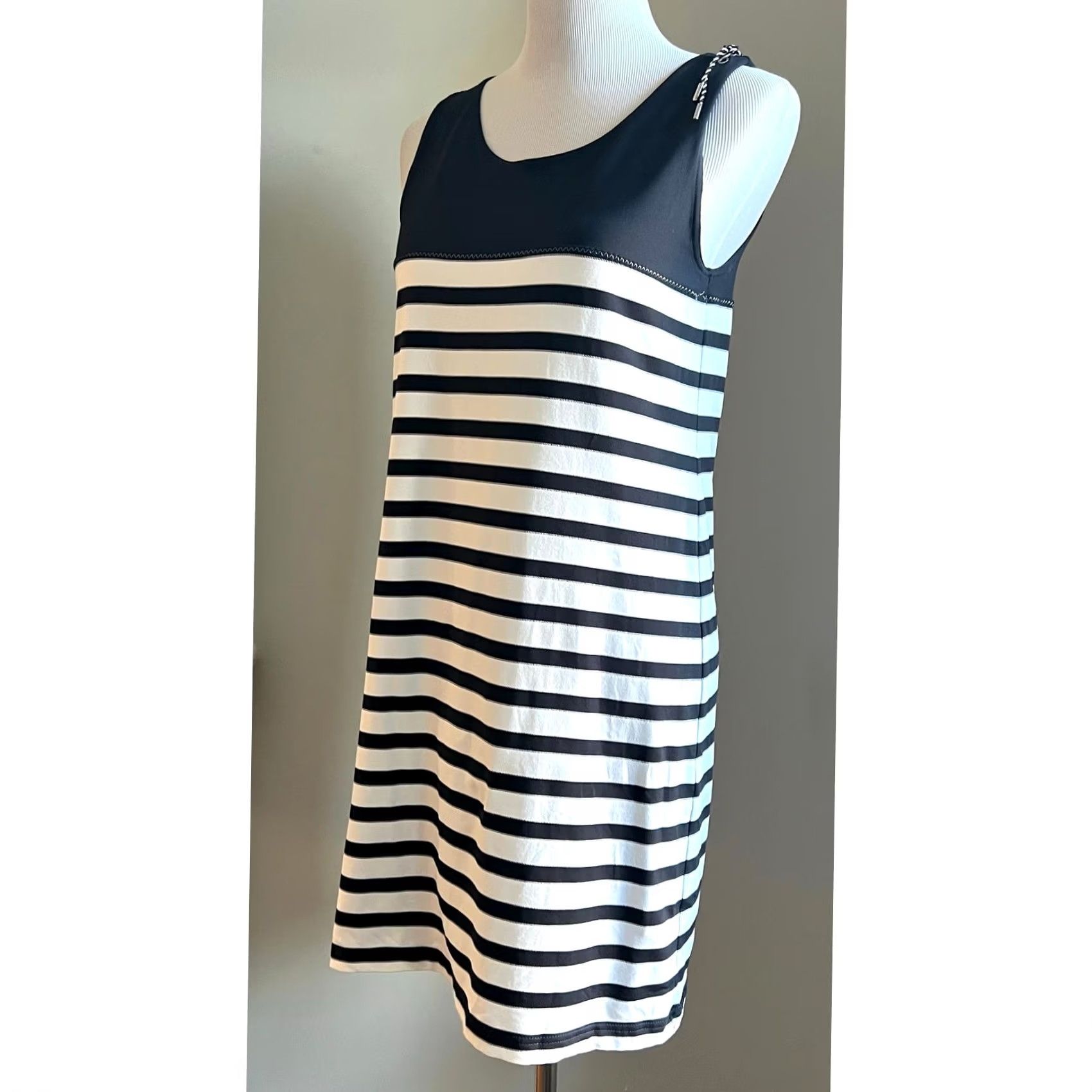 Saint James Mademoiselle Saint James Dress Swim Cover-Up Athletic Navy Stripe Women’s Sz 8 Size M / US 6-8 / IT 42-44 - 3 Thumbnail