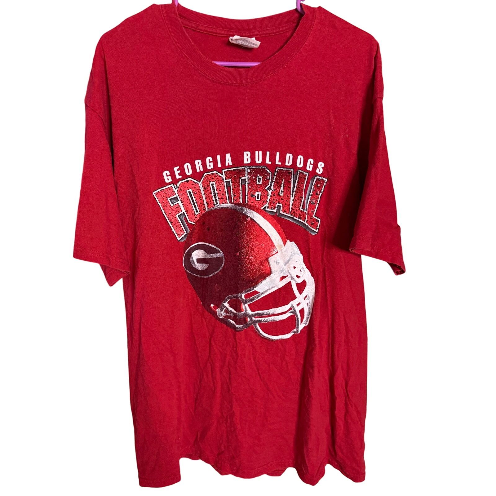 Jerzees Vintage Georgia Bulldogs Helmet Tee Size US XL / EU 56 / 4 - 1 Thumbnail