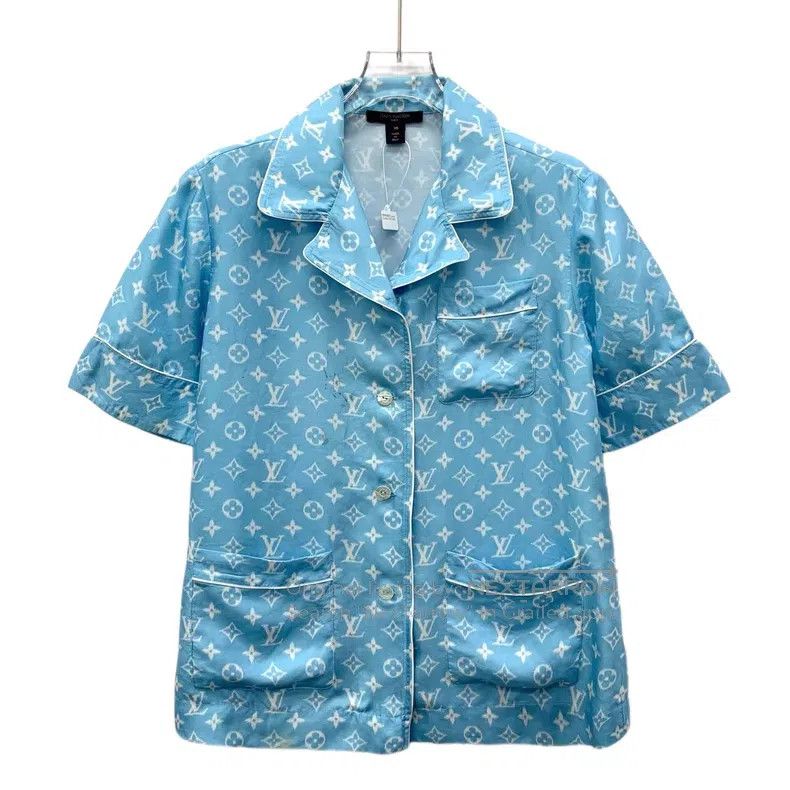 Louis Vuitton Louis Vuitton Light blue presbyopic full print mulberry si Size XS / US 0-2 / IT 36-38 - 1 Thumbnail