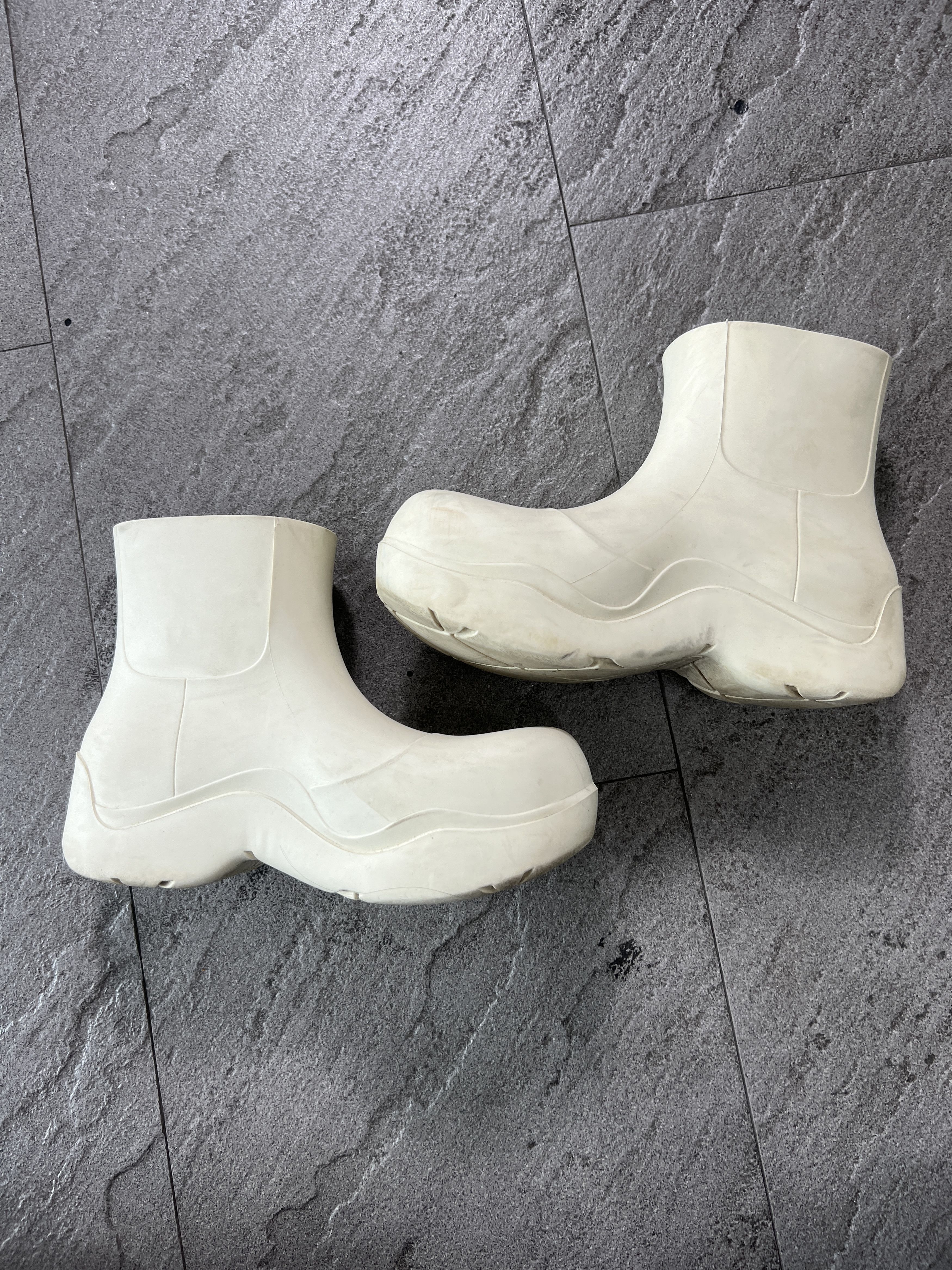 Bottega Veneta Bottega Veneta Puddle Boots White EU37 Rubber Size US 7 / IT 37 - 10 Thumbnail