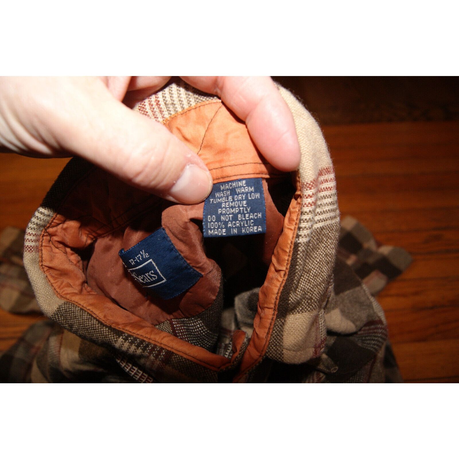 Sears VTG Sears Mens Flannel Shirt XL 17-17.5 Plaid Rockabilly Size US XL / EU 56 / 4 - 4 Thumbnail
