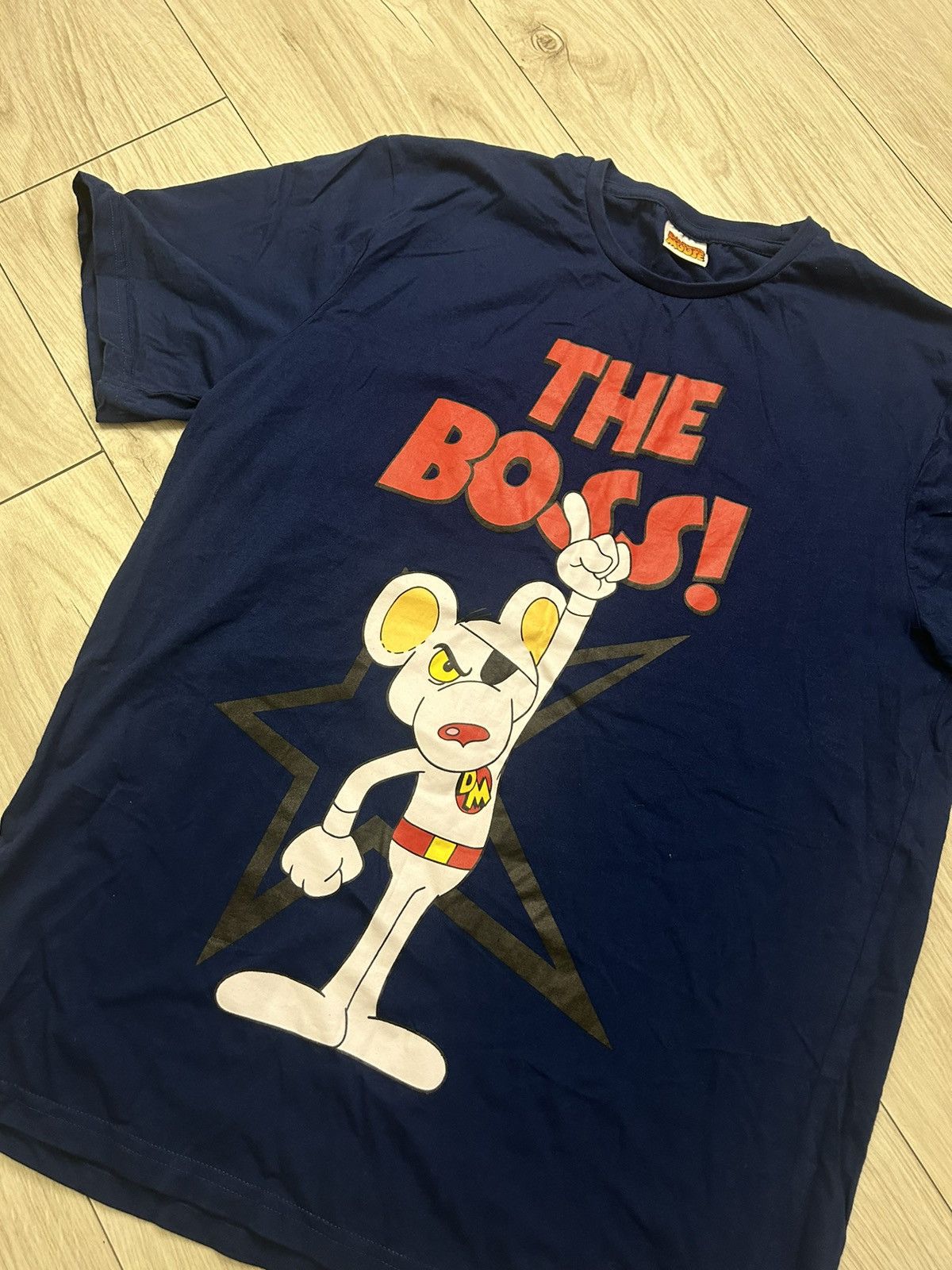 Cartoon Network × Vintage Danger Mouse T-Shirt Big Printed Graphic in Front Size M Size US M / EU 48-50 / 2 - 3 Thumbnail