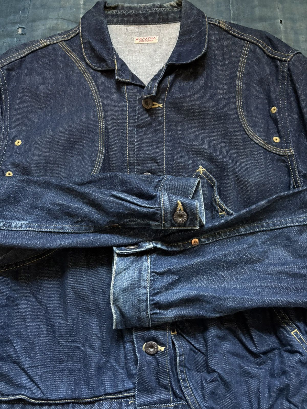 Kapital Kapital RINGOMAN jacket Indigo Denim Jacket Brand New Size US L / EU 52-54 / 3 - 4 Thumbnail
