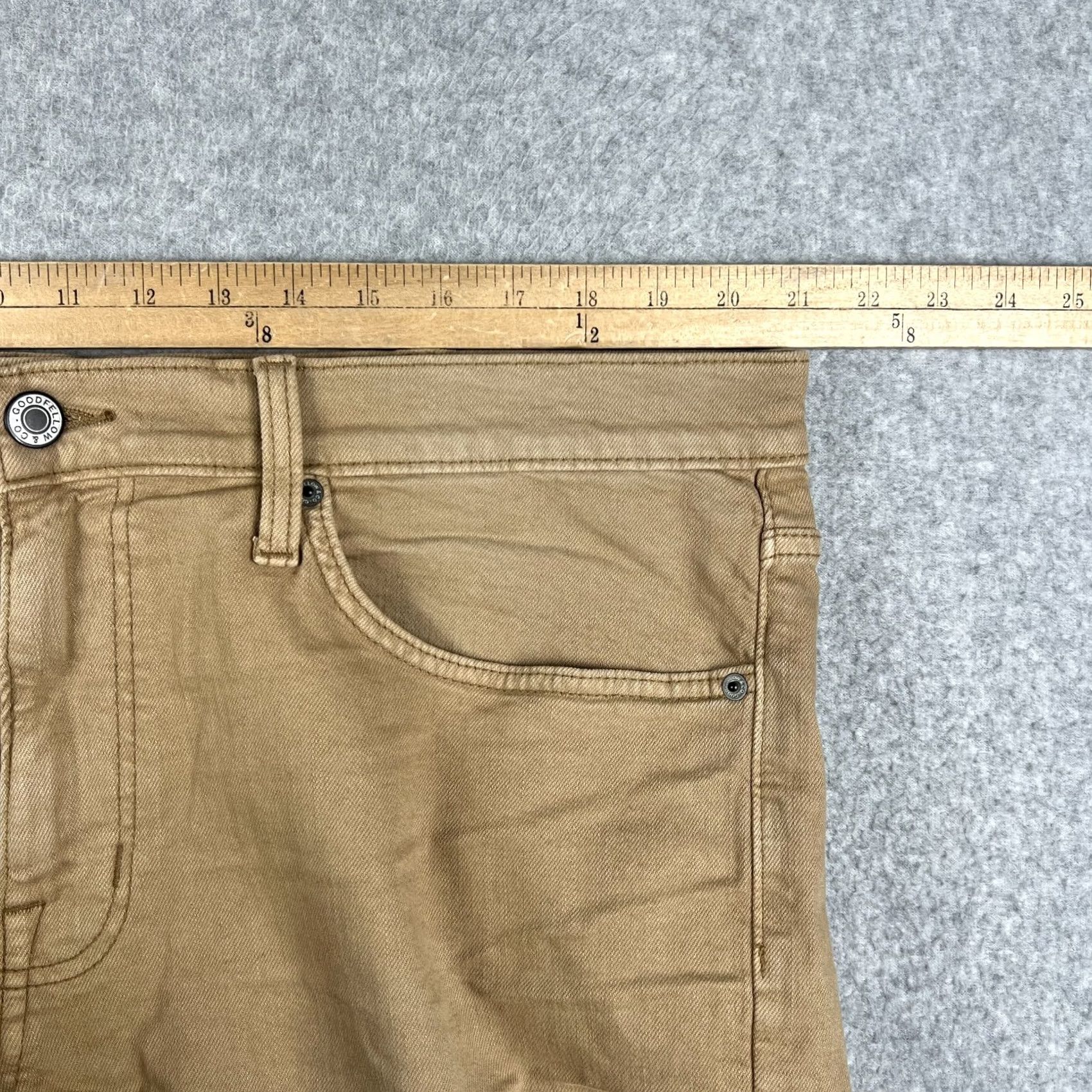 Vintage Goodfellow Target Slim Jeans Mens 40x30 Beige NEW Athletic Stretch Flex Denim Size US 40 / EU 56 - 6 Thumbnail
