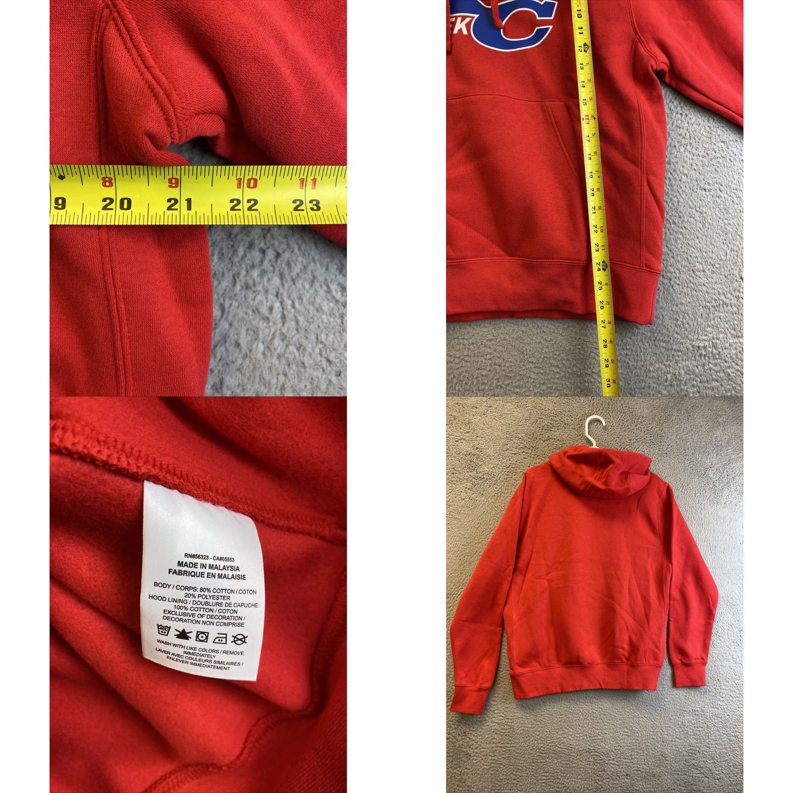 Nike Nike Pullover Hoodie Unisex Adults Size M Red University Logo Swoosh Pocket Sportswear Size US M / EU 48-50 / 2 - 8 Thumbnail