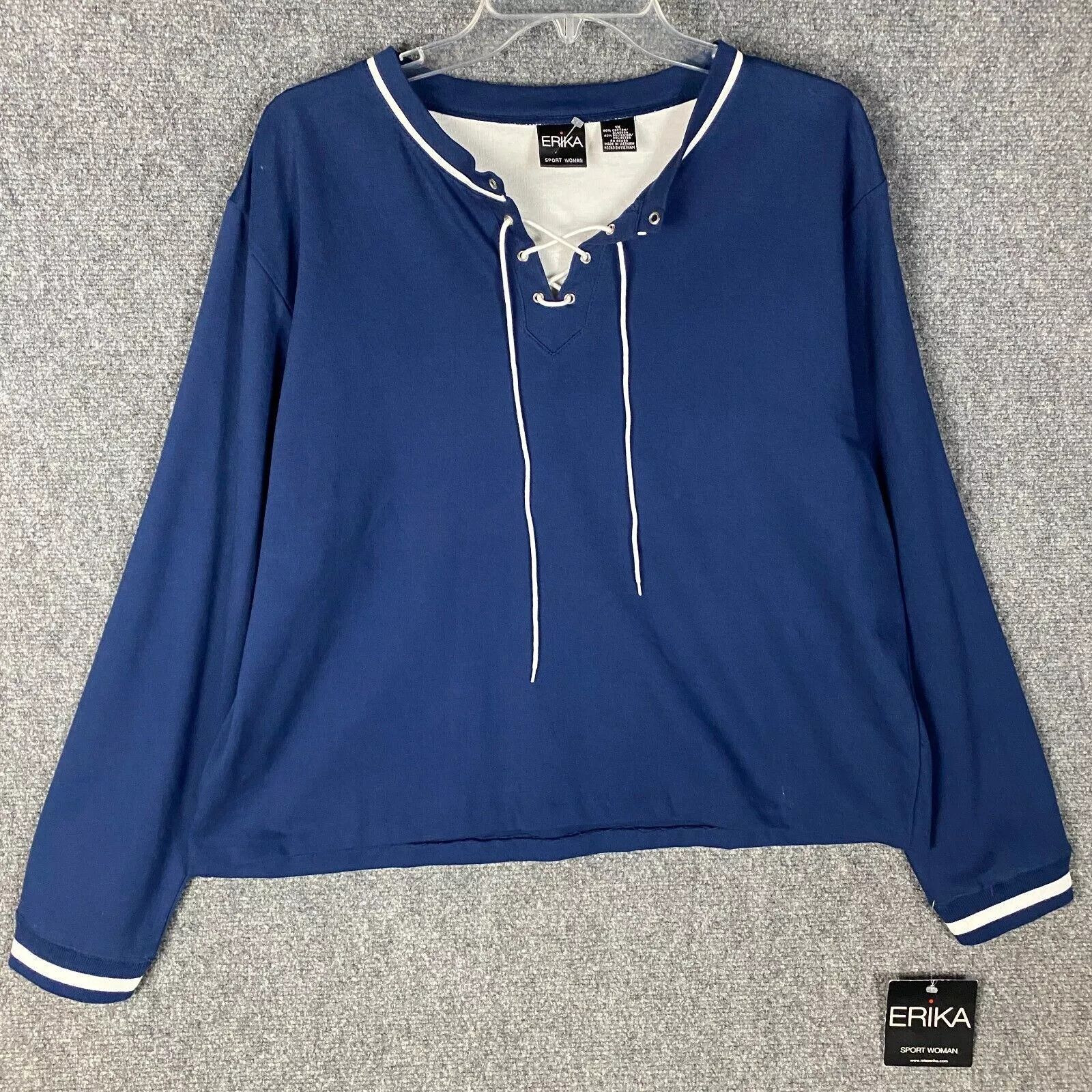Other Erika Sport Top Women's 1X Long Sleeve Cotton Blend NWD Size ONE SIZE - 1 Thumbnail