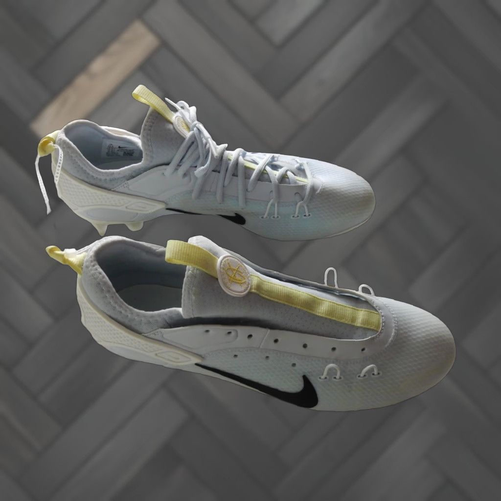 Nike Nike Men's Lacrosse Cleats Size 11.5 White Huarache Sneakers Size US 11.5 / EU 44-45 - 1 Thumbnail