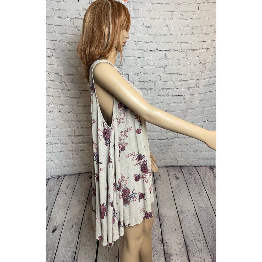 Free People New Free People Tree Swing Tunic Sleeveless Washed Stone Co Size XS / US 0-2 / IT 36-38 - 4 Thumbnail