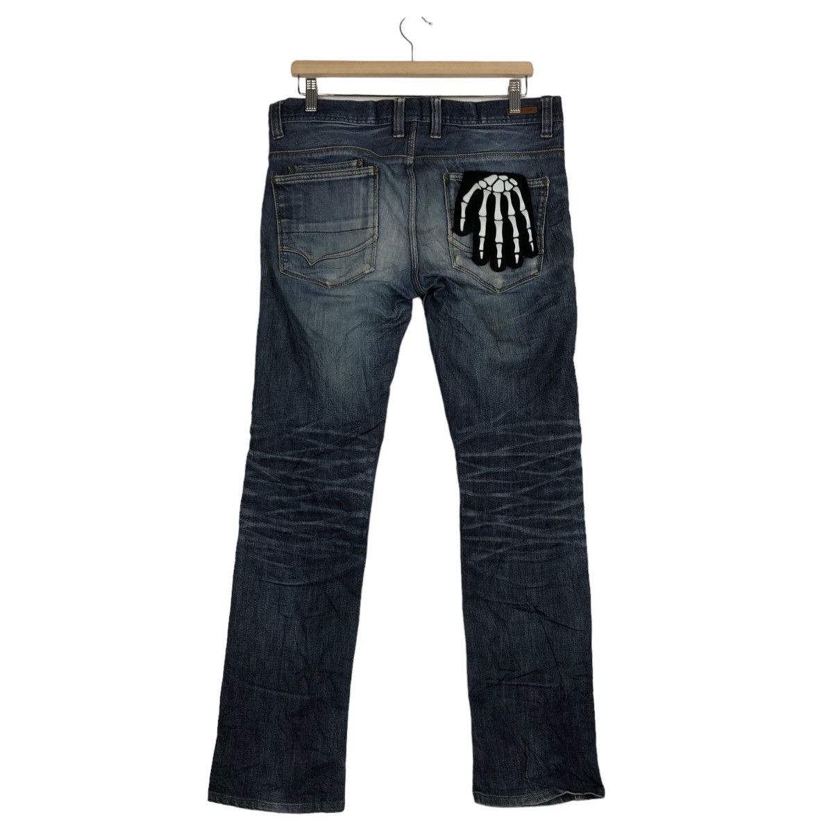Issey Miyake 🔥RARE DISTRESSED DENIM JEANS NICOLE CLUB ISSEY MIYAKE Size US 33 - 8 Thumbnail