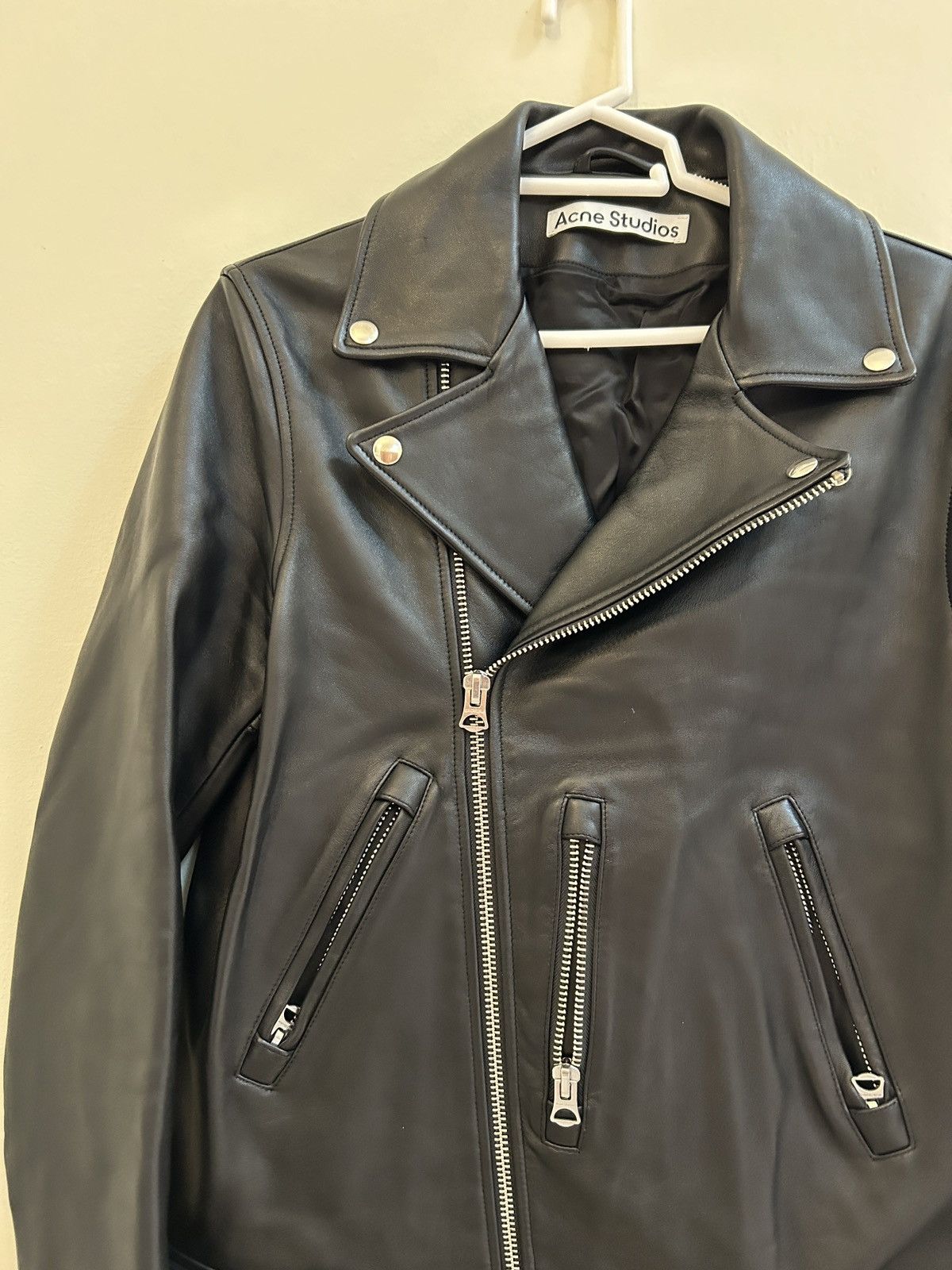 Acne Studios Acne Studios Biker Leather Jacket. Size US S / EU 44-46 / 1 - 2 Thumbnail