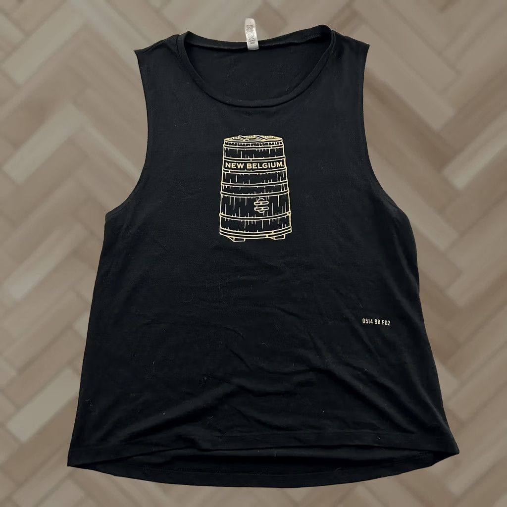 Vintage New Belgium Tank Women's XL Black Sleeveless Solid Shirt Size XL / US 12-14 / IT 48-50 - 1 Thumbnail