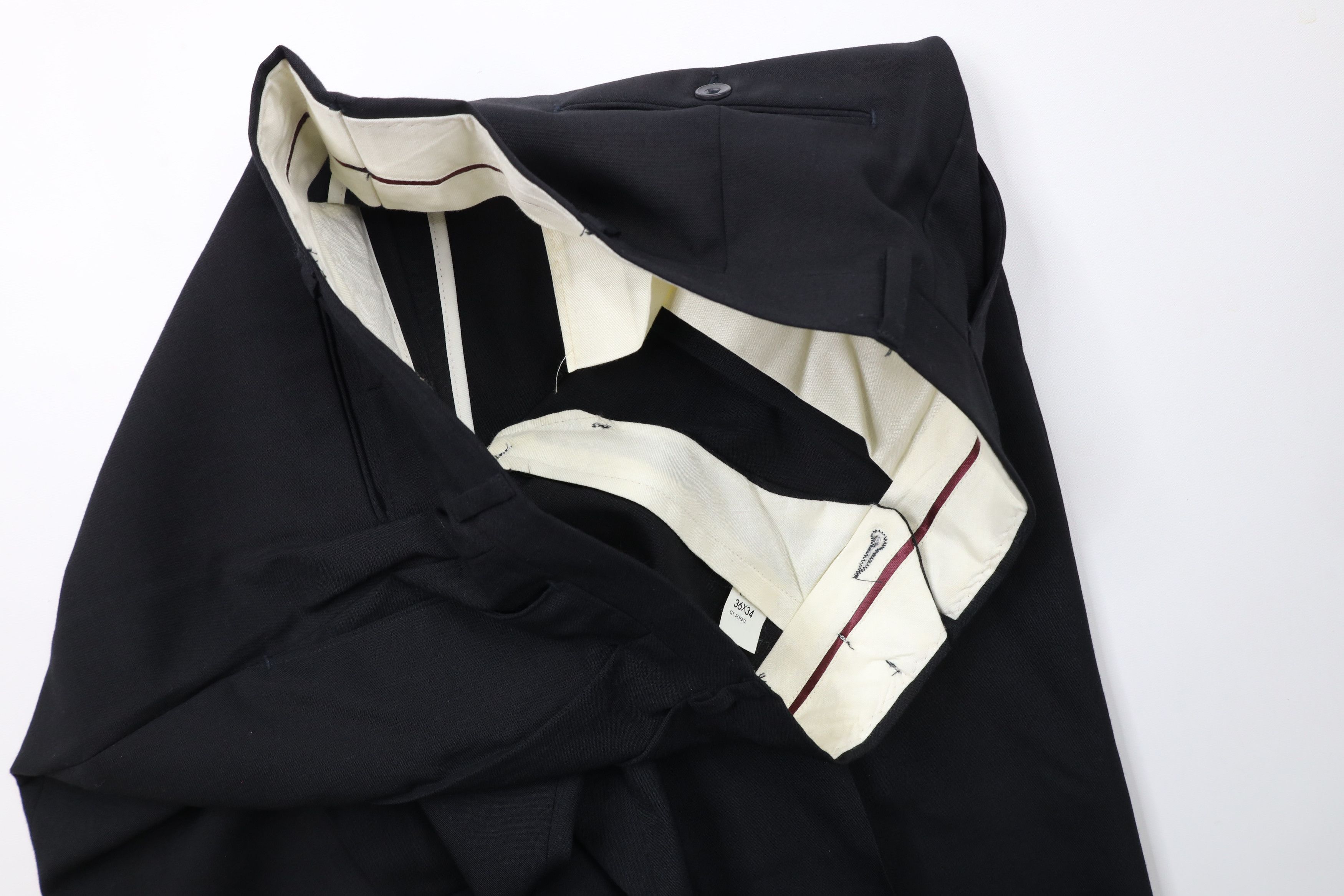 Vintage Vintage 90s Streetwear Wide Leg Chino Pants Black USA Size US 36 / EU 52 - 7 Thumbnail