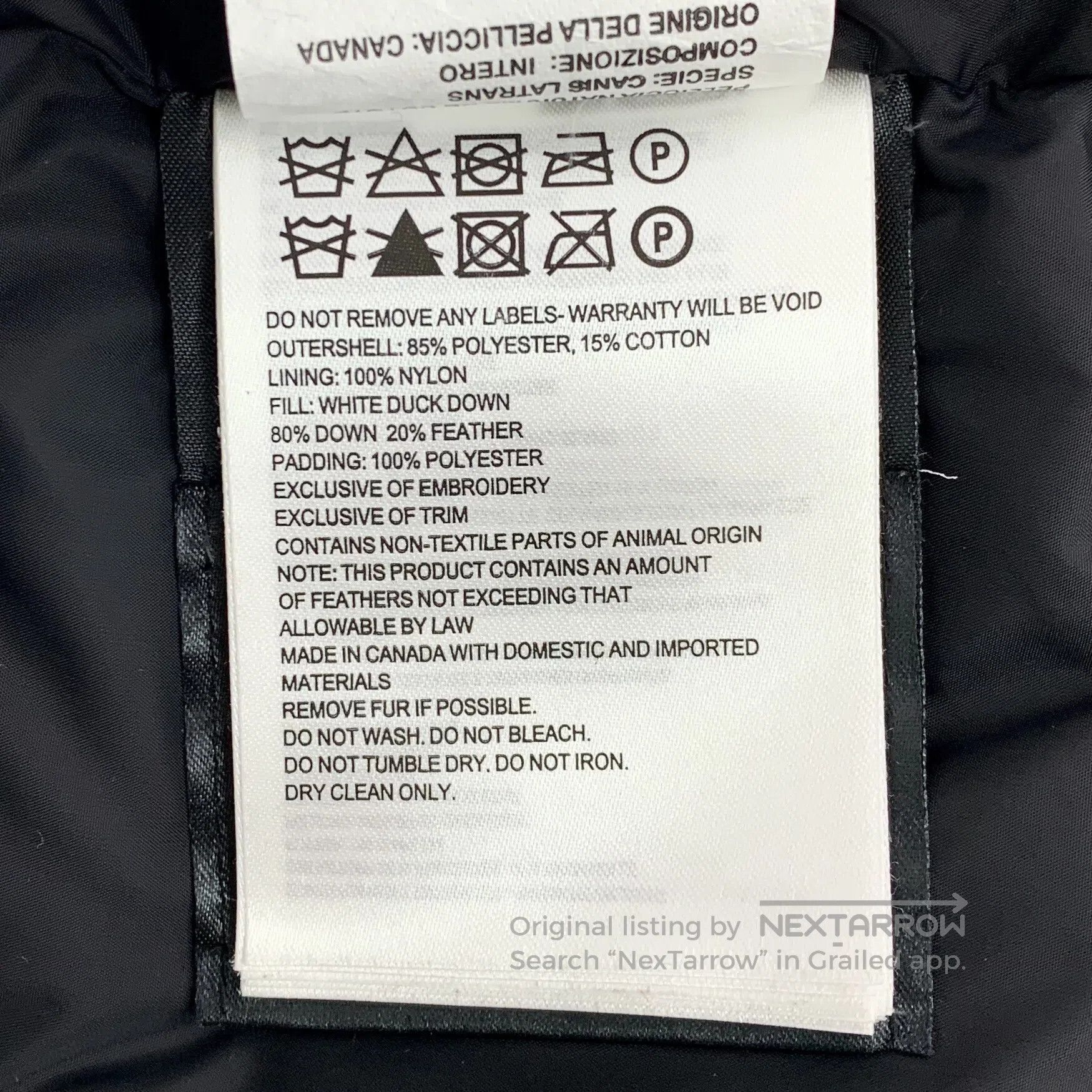 Canada Goose Canada Goose White Logo Patch Hood Faux Fur Long Sleeve Pu Size US XS / EU 42 / 0 - 8 Thumbnail