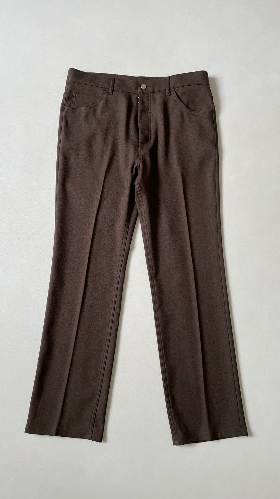 Maison Margiela A/W 18 Brown Tech Twill Trousers Size US 34 / EU 50 - 1 Thumbnail