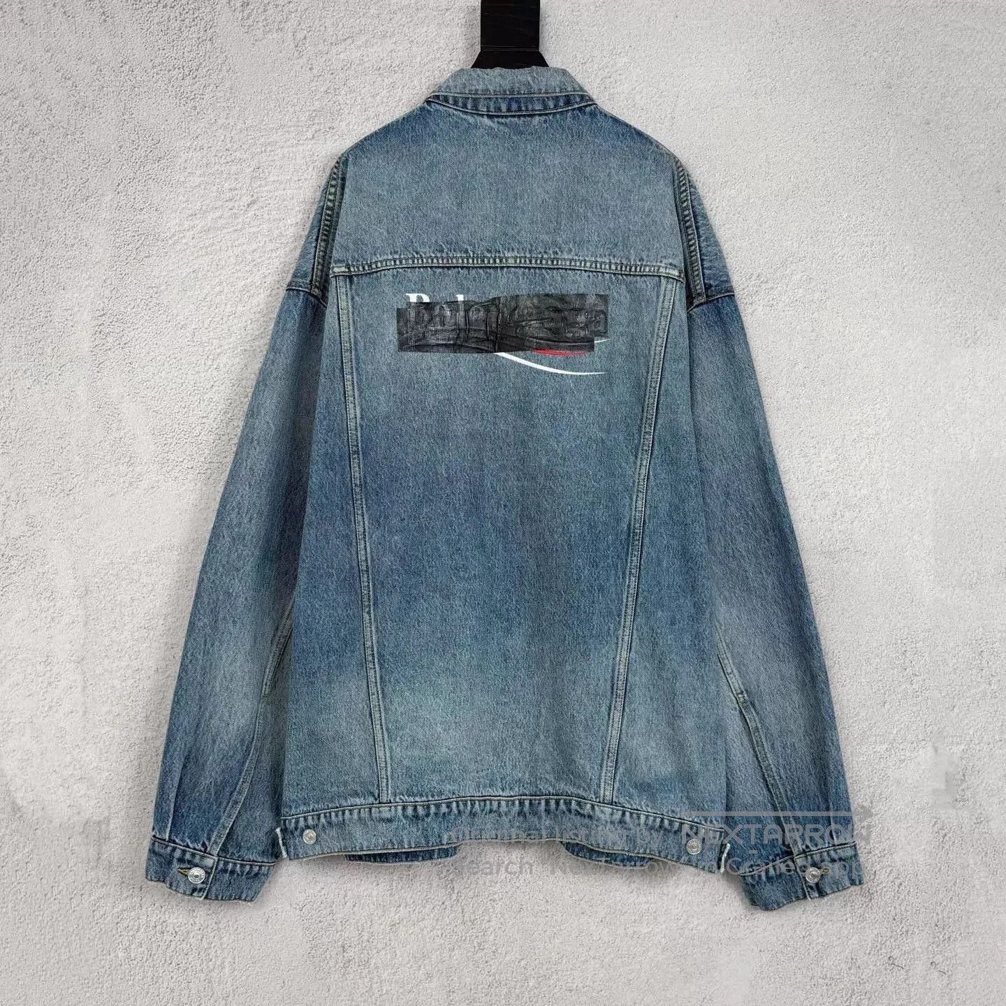 Balenciaga Blue Denim Jacket . Size US M / EU 48-50 / 2 - 2 Thumbnail
