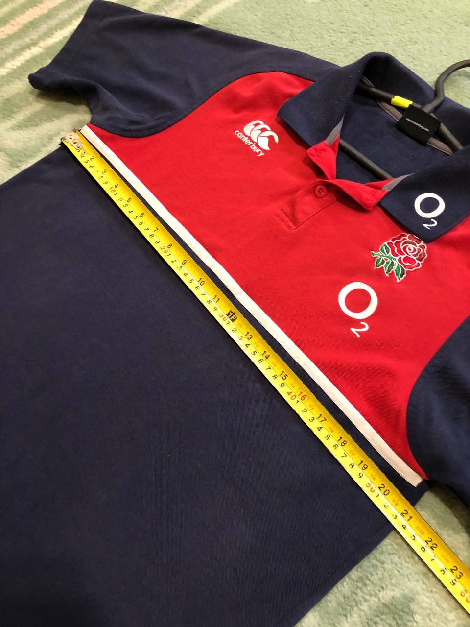 Canterbury of New Zealand Vintage Polo Canterbury blue logo O2 T-shirt Y2K Size US L / EU 52-54 / 3 - 7 Thumbnail