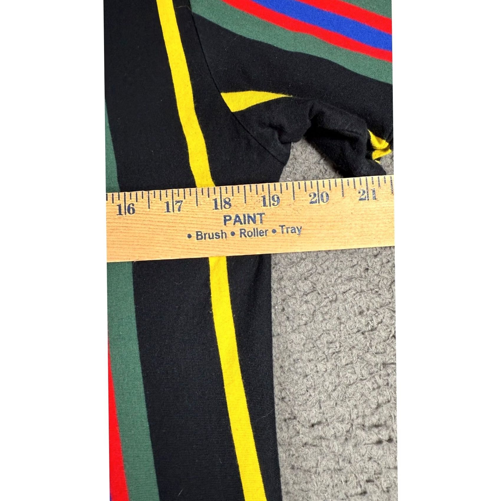 Pacsun PacSun T-Shirt Men's Medium Striped Short Sleeve Multicolor Blue Red Size US M / EU 48-50 / 2 - 4 Thumbnail