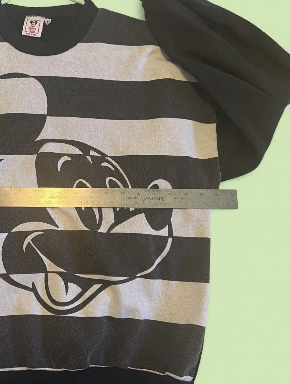 Disney Striped black & white Mickey, Disney Wear tag, Mens L. Size US L / EU 52-54 / 3 - 5 Thumbnail