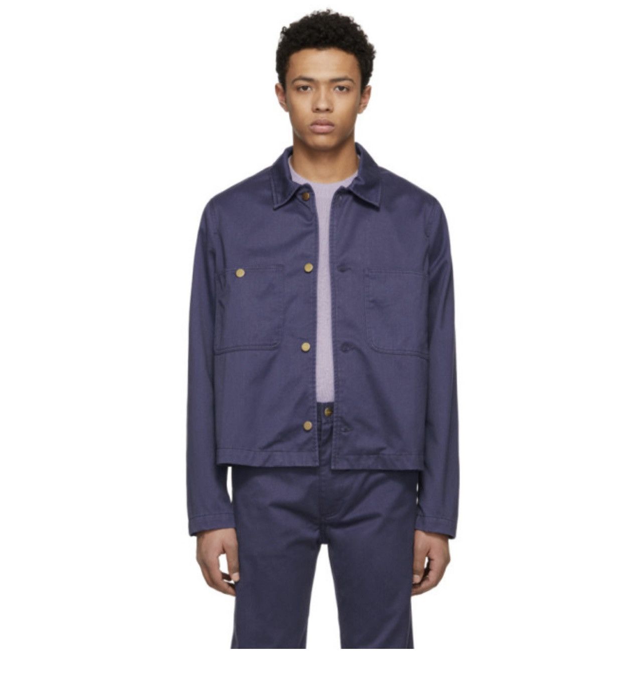 Acne Studios Acne Studios Blå Konst Jacket Size US S / EU 44-46 / 1 - 1 Thumbnail