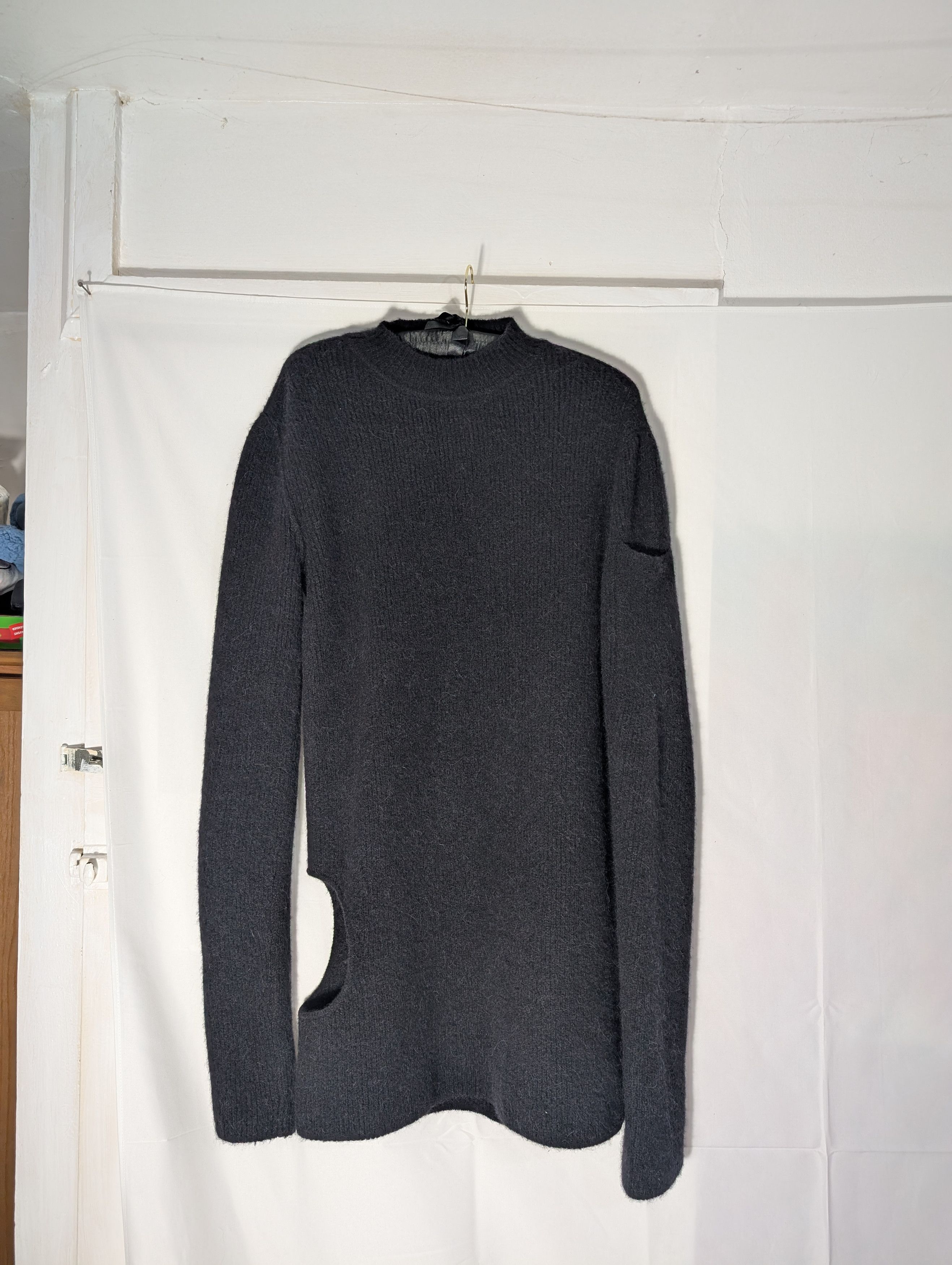 Rick Owens Rick Owens Porterville F/W 24 Subhuman alpaca blend knit Size US M / EU 48-50 / 2 - 1 Thumbnail