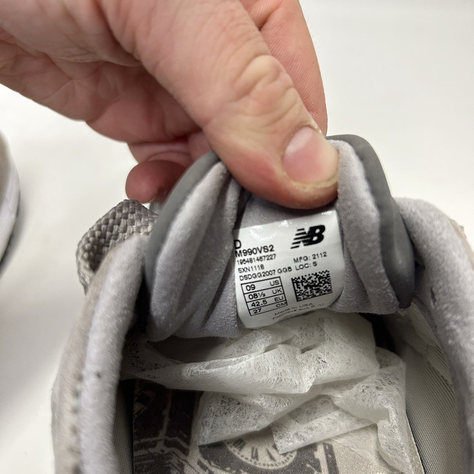 New Balance New Balance 990v2 Made USA 40th Anniversary “Grey” M990VS2 Size US 9 / EU 42 - 8 Thumbnail