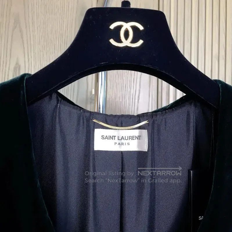 Yves Saint Laurent YSL A-Line Dress in Dark Green . Size S / US 4 / IT 40 - 7 Thumbnail