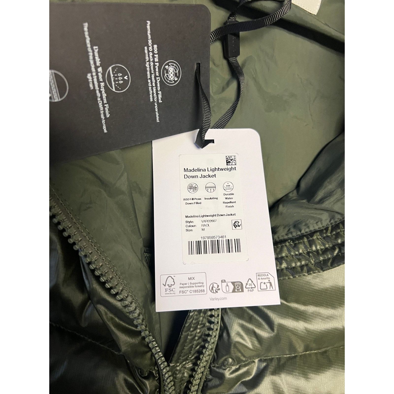 Varley $500 NWT Varley Womens Madelina Puffer M Racing Olive Size M / US 6-8 / IT 42-44 - 10 Thumbnail