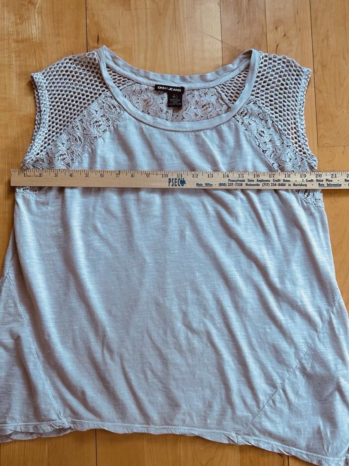 DKNY DKNY Women’s Lace Knit Crochet Lg Soft Lightweight Size L / US 10 / IT 46 - 9 Thumbnail